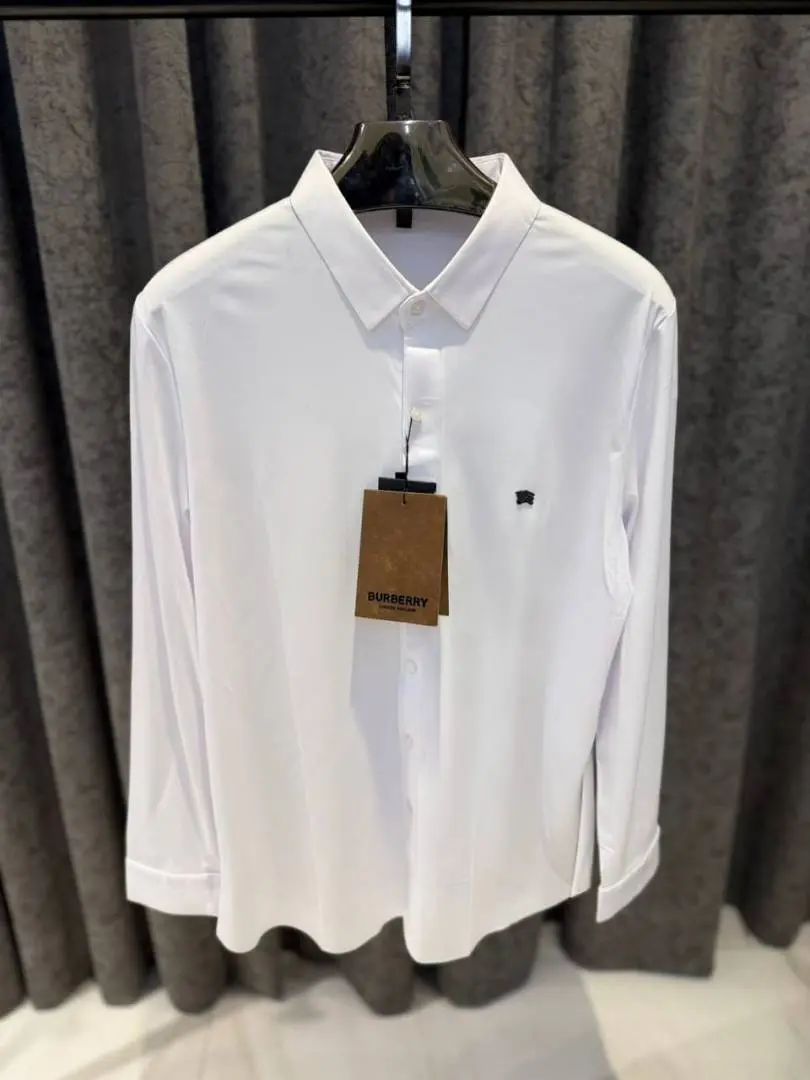 Burberry IMPORTED TRENDING KOREAN SHIRT WHITE - Image 3
