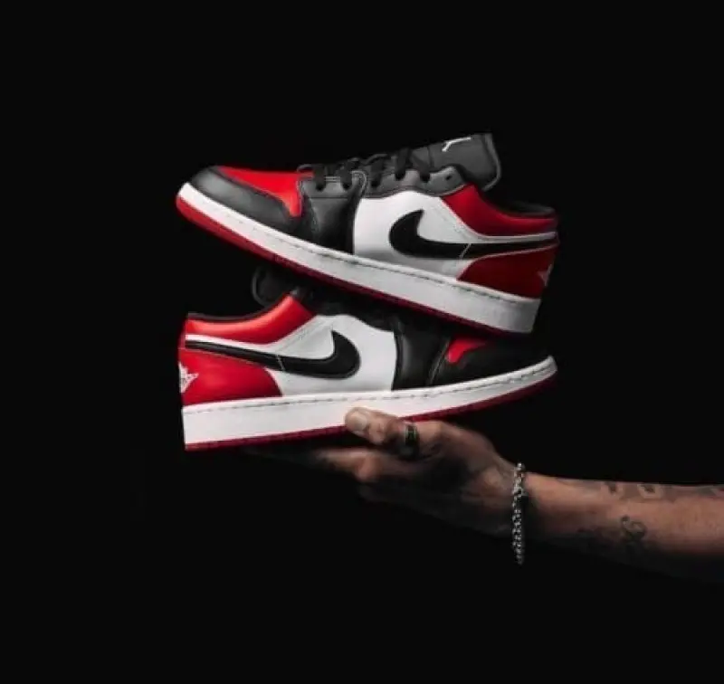 Air Jordan 1 Low Bred Toe Semi Ua - Image 3