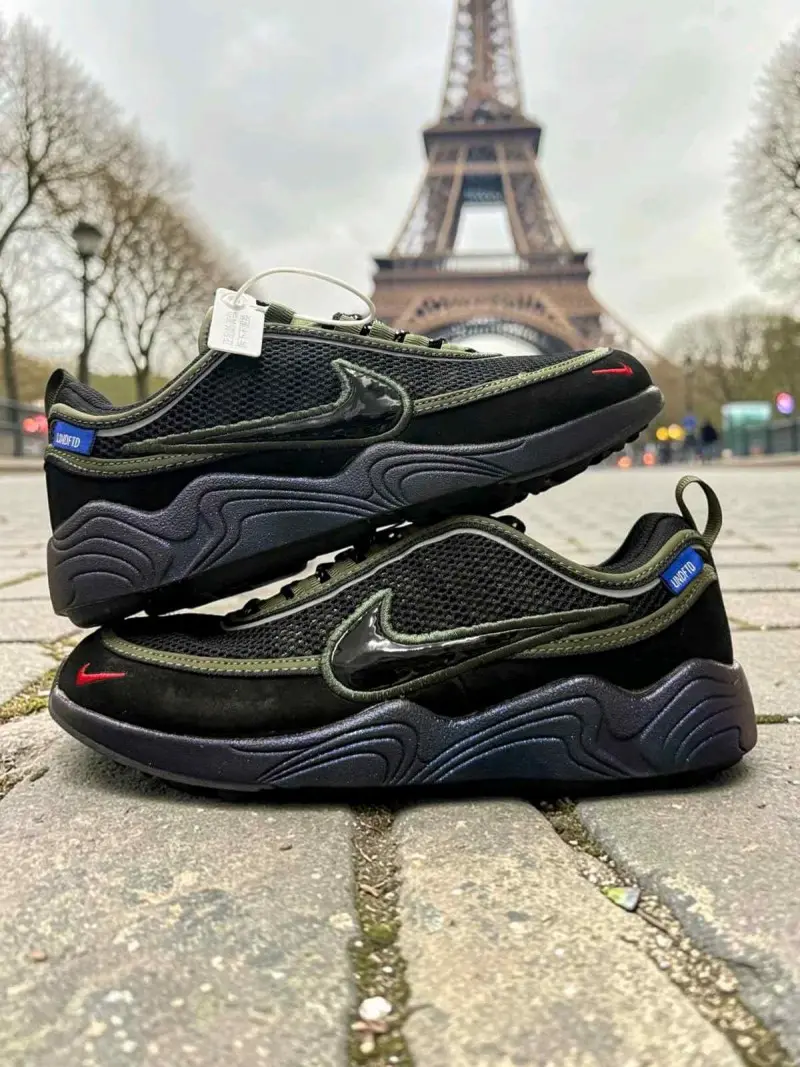UNDEFEATED Nikkee x Air Zoom Spiridon Black And Green - Image 5