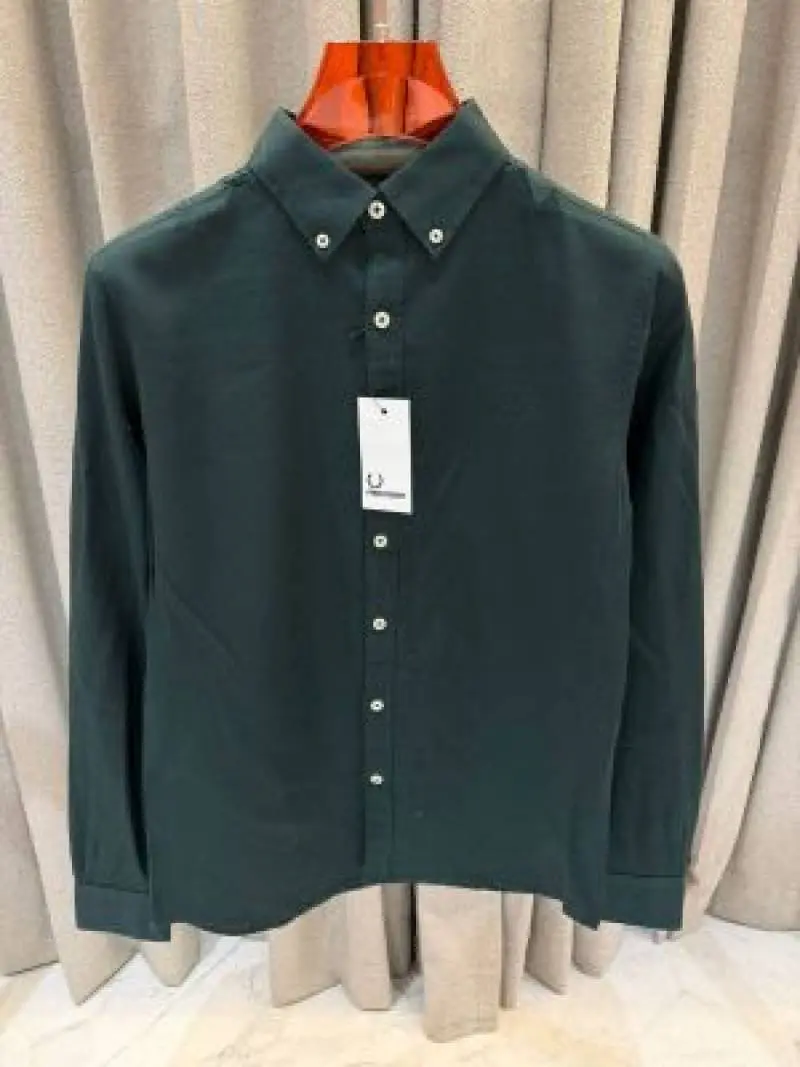 Fred peery imported shirt Dark Green