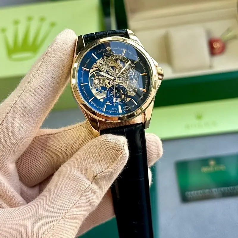 Rolex Leather Automatic BlackGold - Image 4