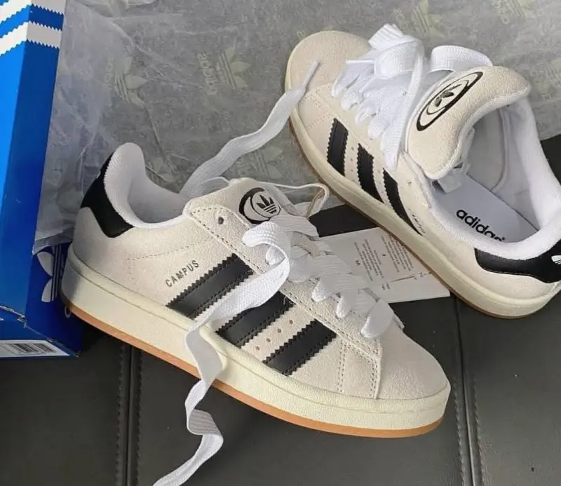 Adidas Campus 00s Crystal White Black - Image 4
