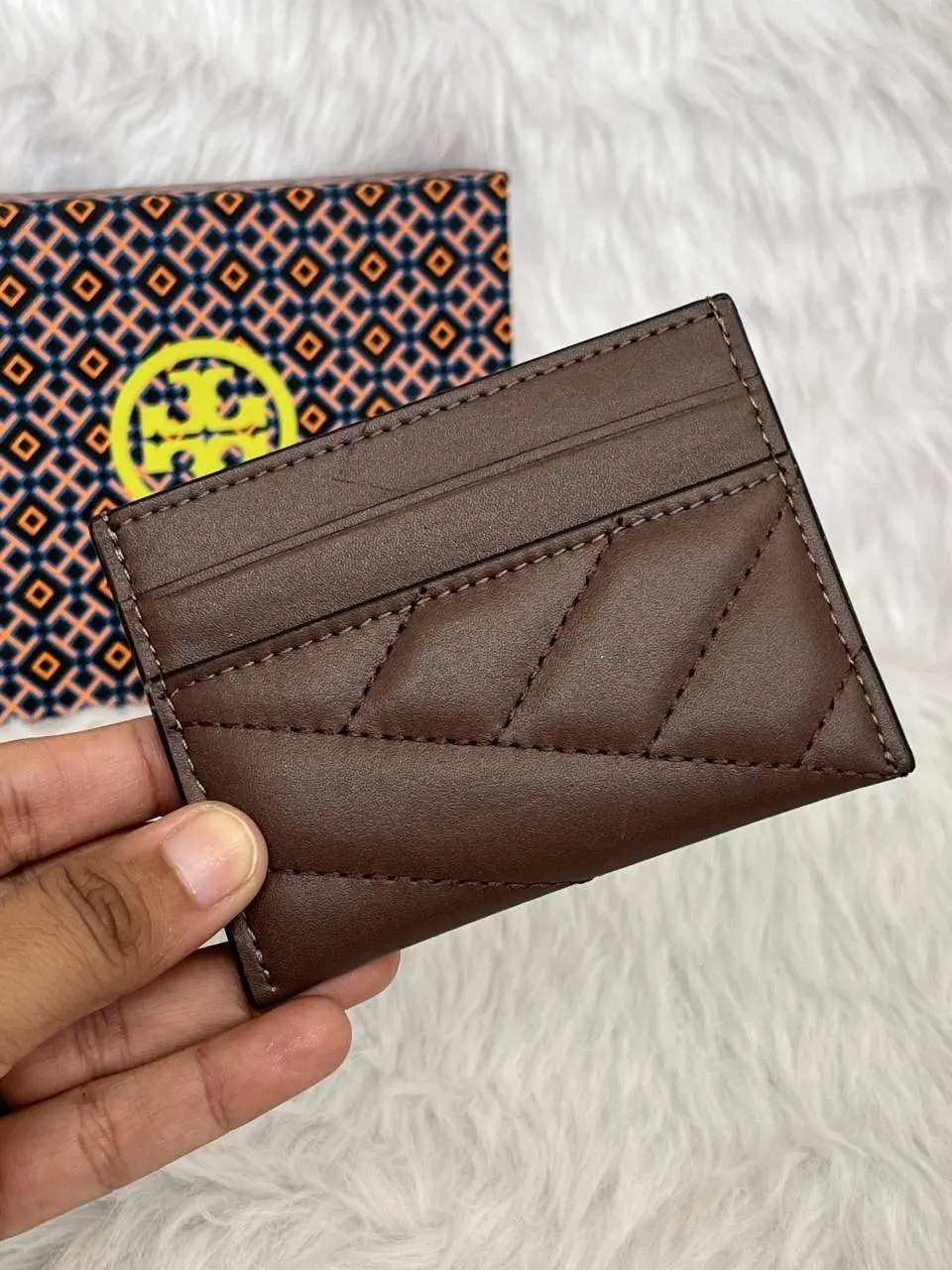 Tori Burch TC 1 Premium Quilted Card Holder With OriginalPacking - Image 4