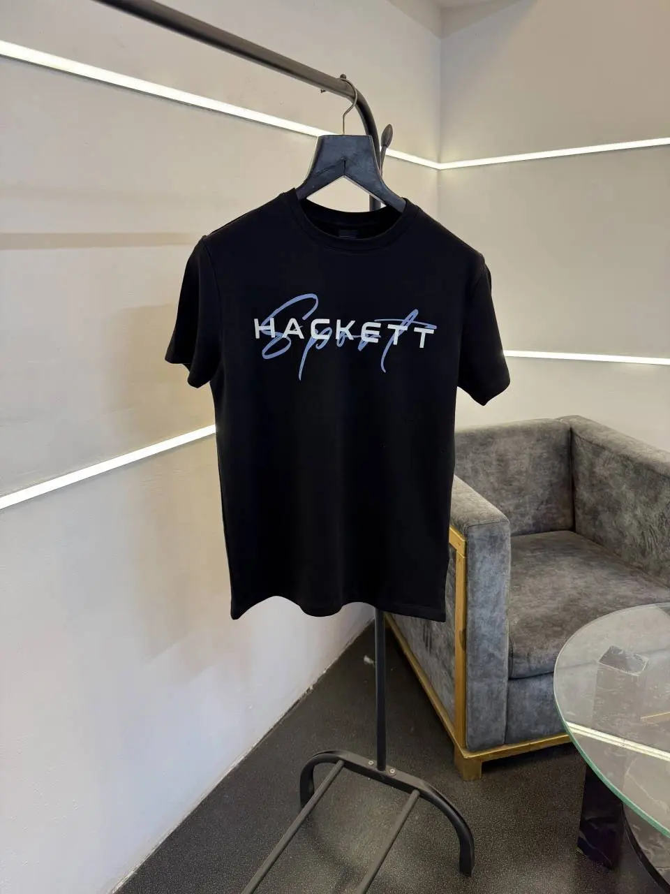 Hackett black imported round neck tshirt