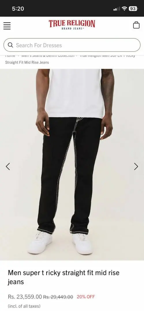 True Religio n Premium Imported Stretchable Lycra Fabric Boot Cut Denim with Back Flap pocket Design 3436 - Image 6