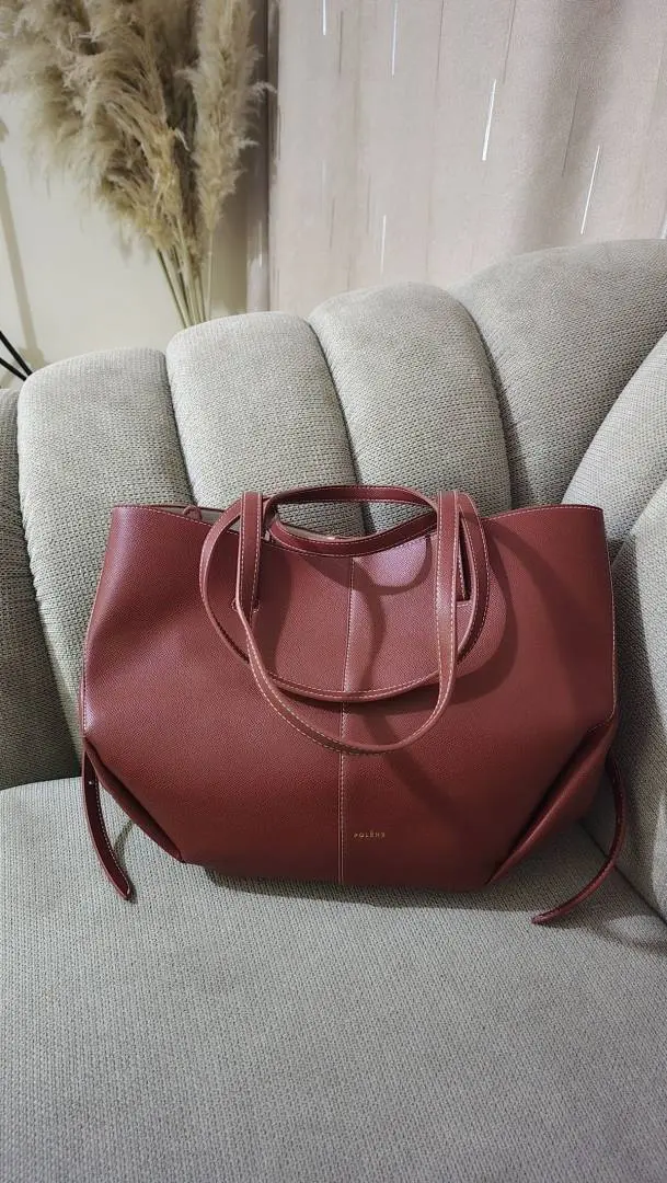 Polenne Red Clay Cyme Large Premium Tote With Wallet & DustCover - Image 4