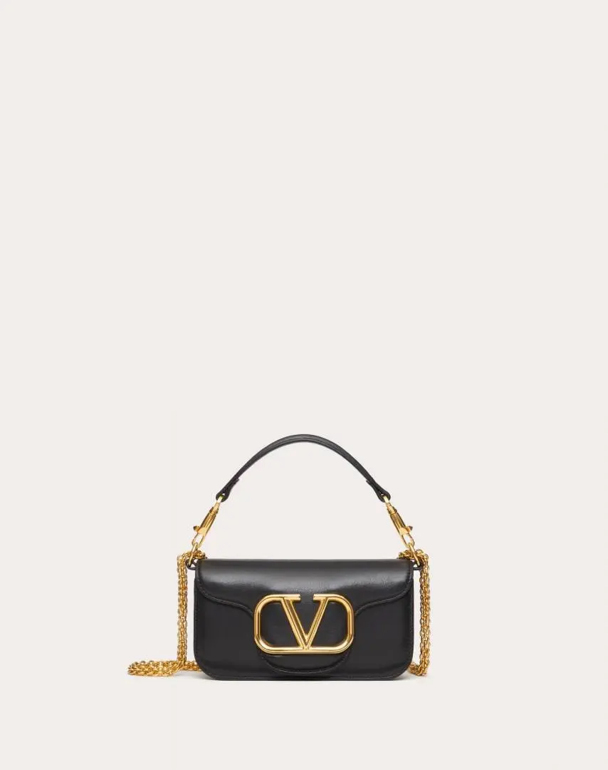 Valentynoo VLogo Black Small ShoulderBag With OriginalBox DustCover - Image 8
