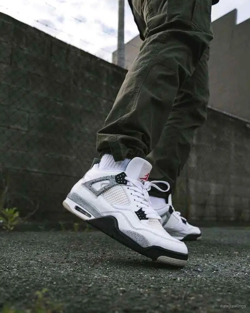 Air Jorda.n Retro 4 White Cement - Image 6