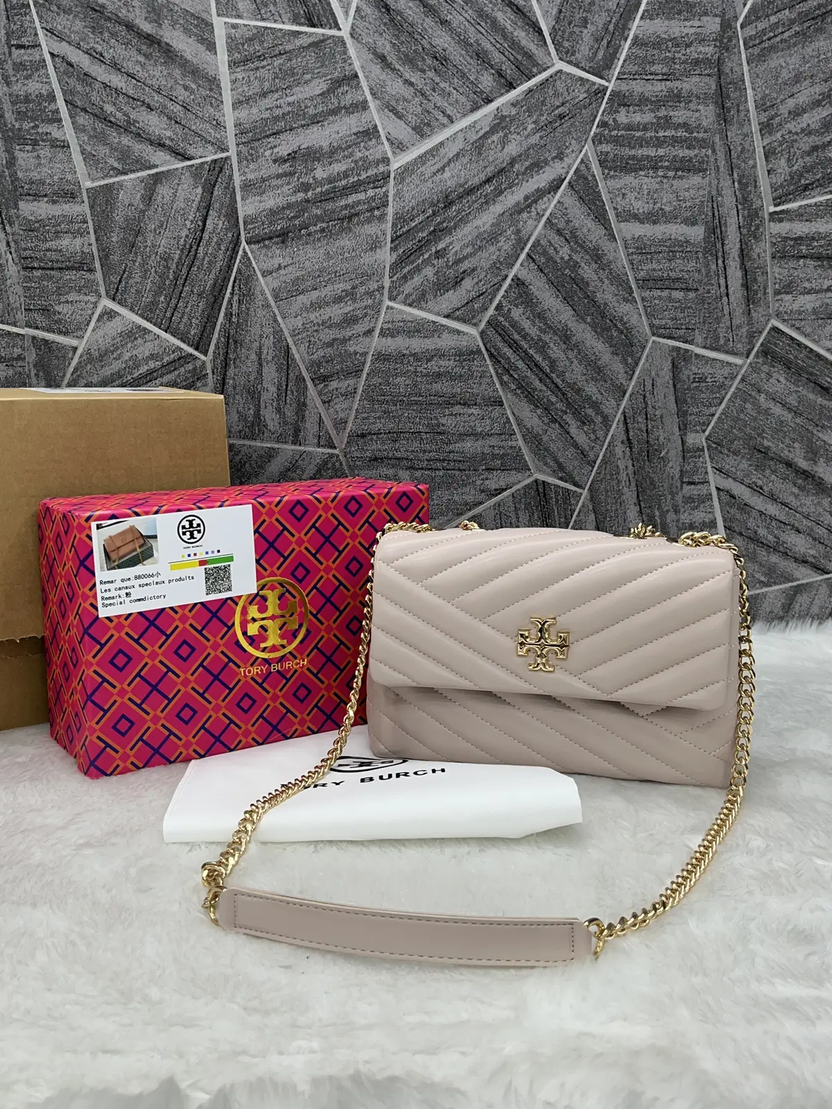 Tori Burch Kira NudePink Quilted Shoulder With DoubleBox - Image 2