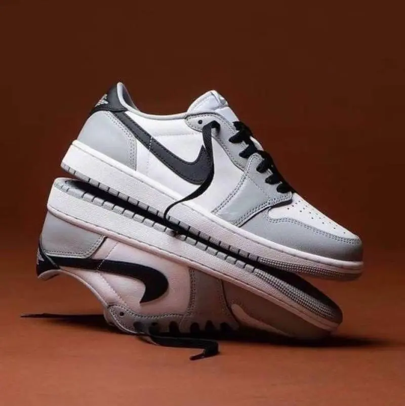 Nike Air Jordan 1 Low Barons Smoke Gray - Image 2