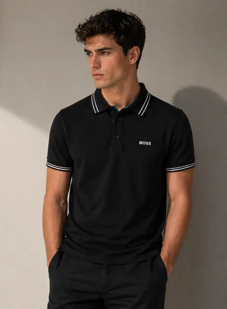 Boss Polo T-shirt Black