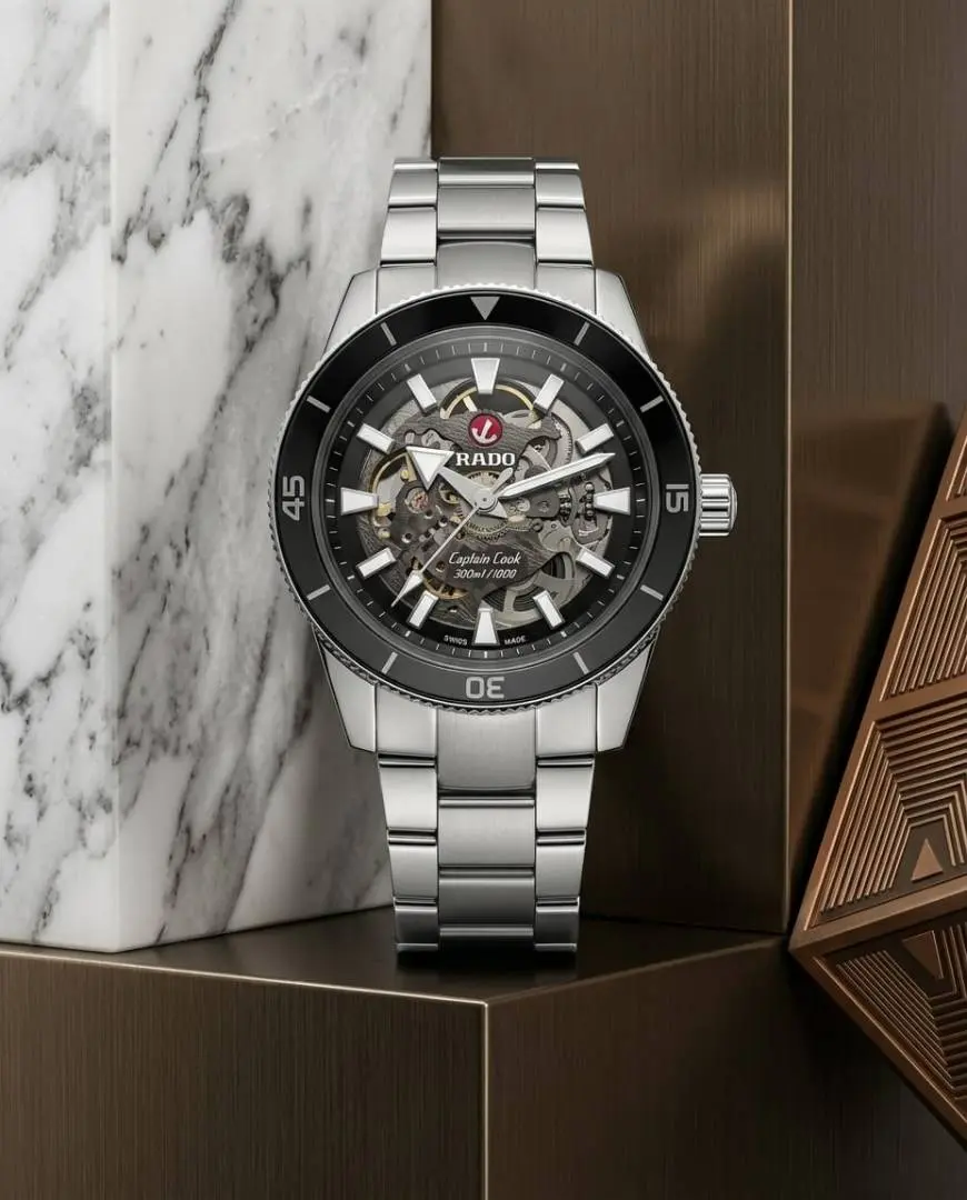 Rado Captain Cook HighTech Automatic Silver-Black