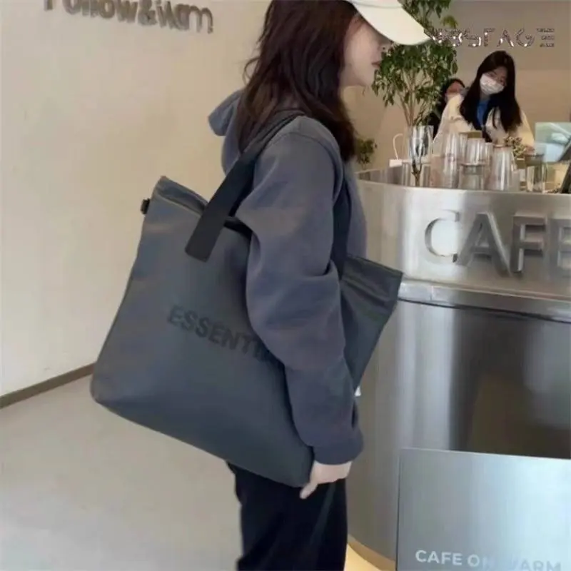 Essential Fear Of God Grey WaterProof Unisex Tote Bag - Image 2