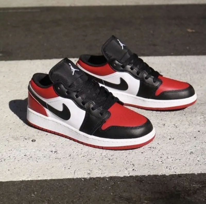 Air Jordan 1 Low Bred Toe Semi Ua - Image 6