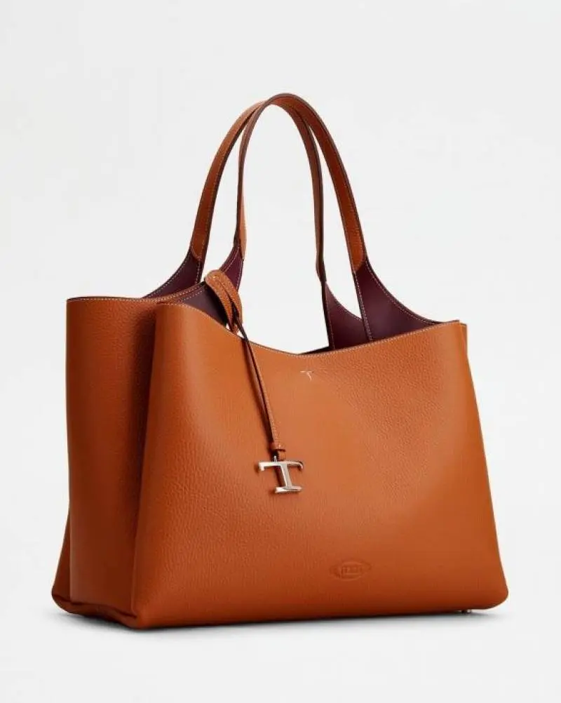 Todds T Timeless 2026 Premium Quality Leather Shopping Bag With OG Magnetic Box With Dust Bag (Tan - 1131) - Image 4