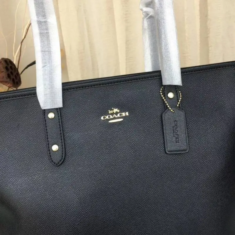 Coach Signature City Tote Bag With OG Box & Dust Bag (Black-919) - Image 3