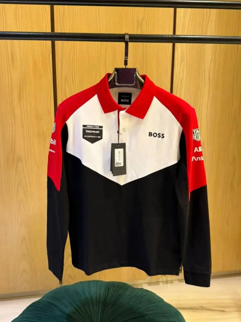 PORSCHE xBOSXS IMPORTED STORE ARTICLE POLO T-SHIRTxx - Image 7