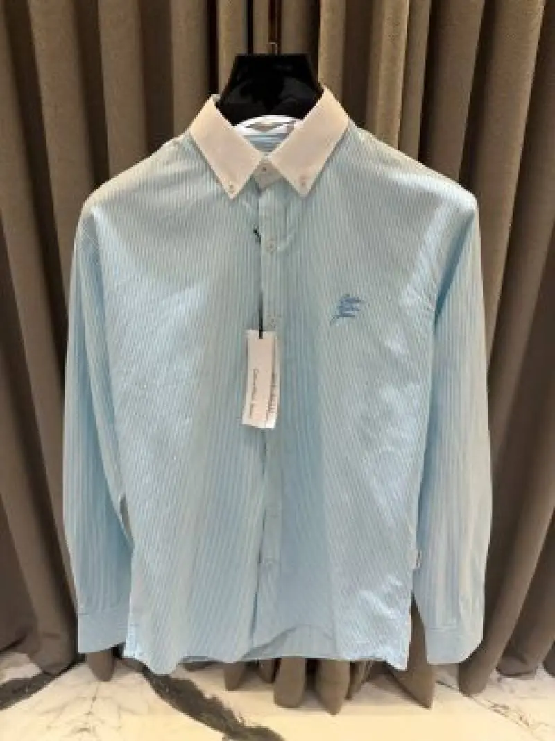 Calvin Klei Chest Logo Full Sleeves Shirt Sky Blue - Image 2