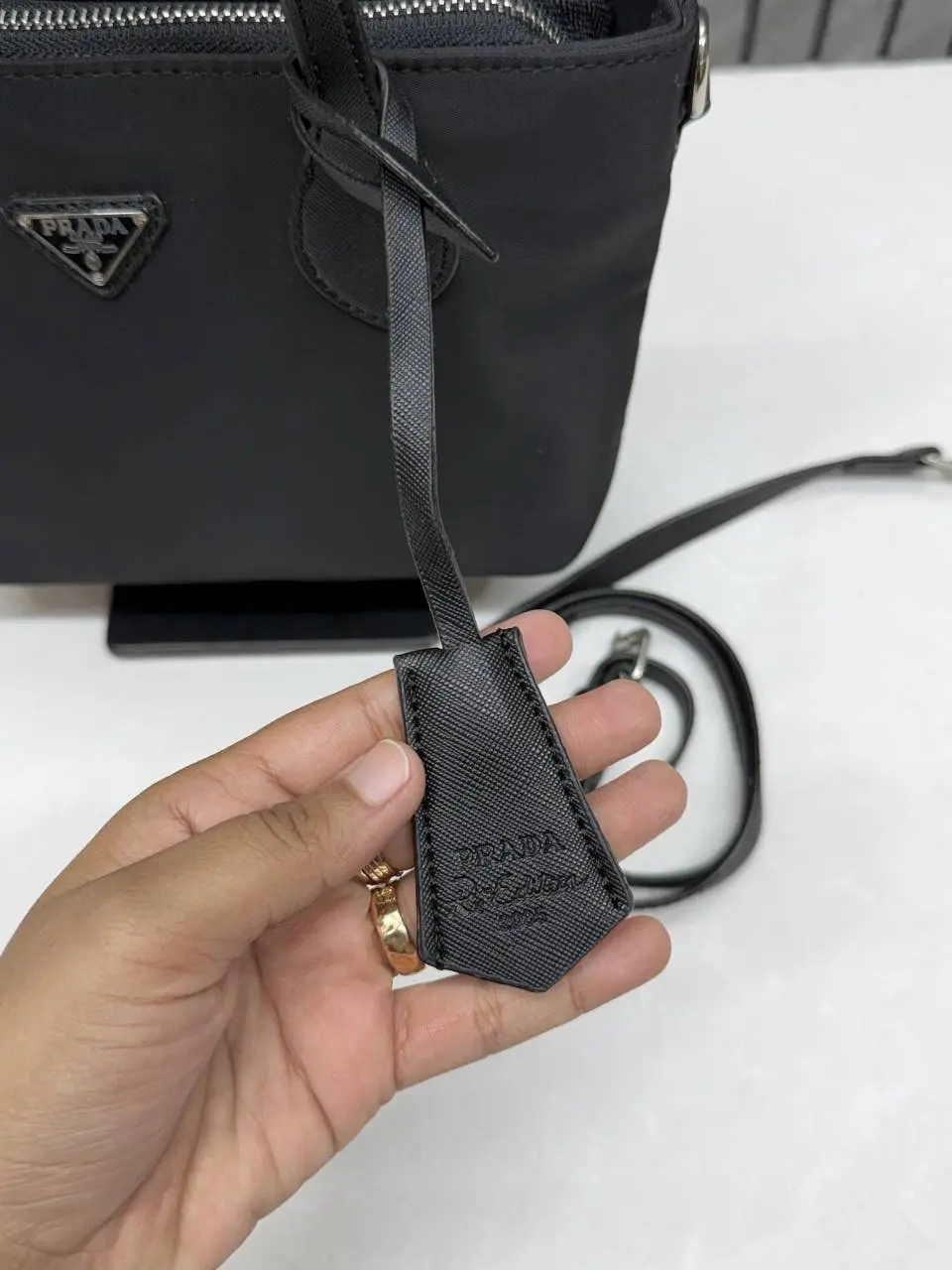 Prada CB Re Edition Nylon Bucket Bag With DustCover & CarryBag - Image 3