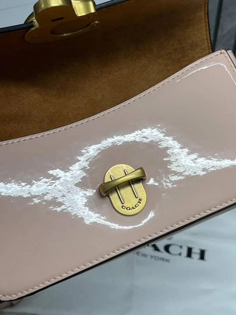 Coach Studio Baguette Patent-Pink Leather With OriginalBox DustCover Tags - Image 7