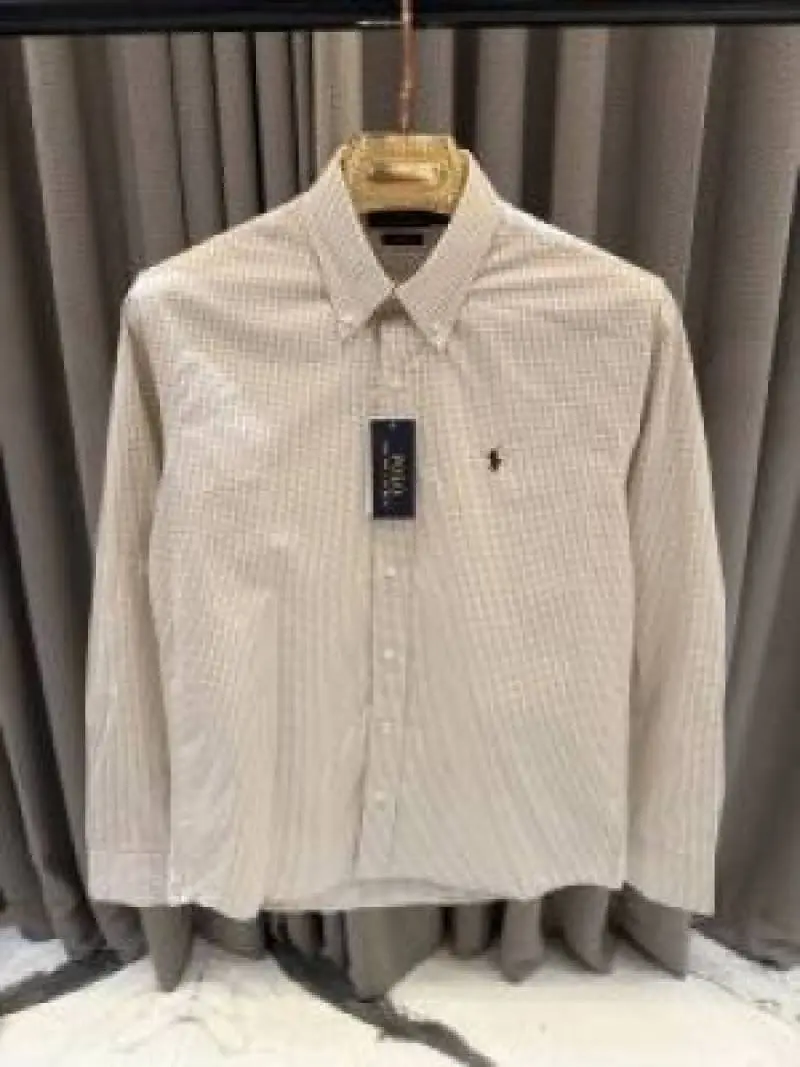 Ralph Lauren chest logo imported shirt orenge