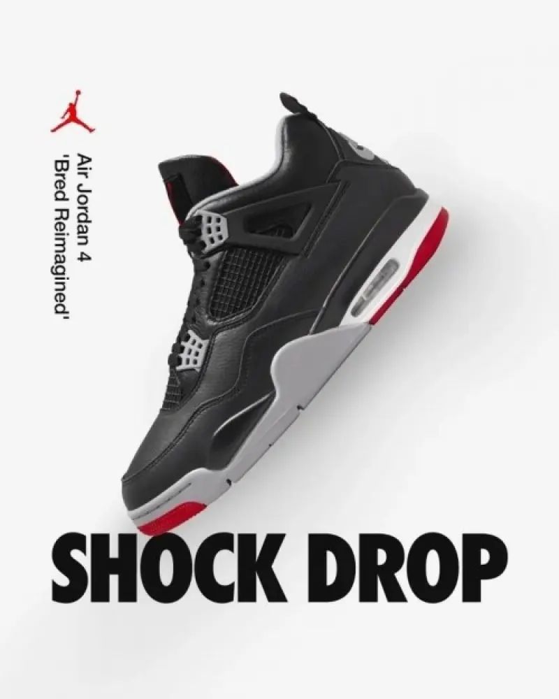 Air Jordan Retro 4 Reimagined Bred