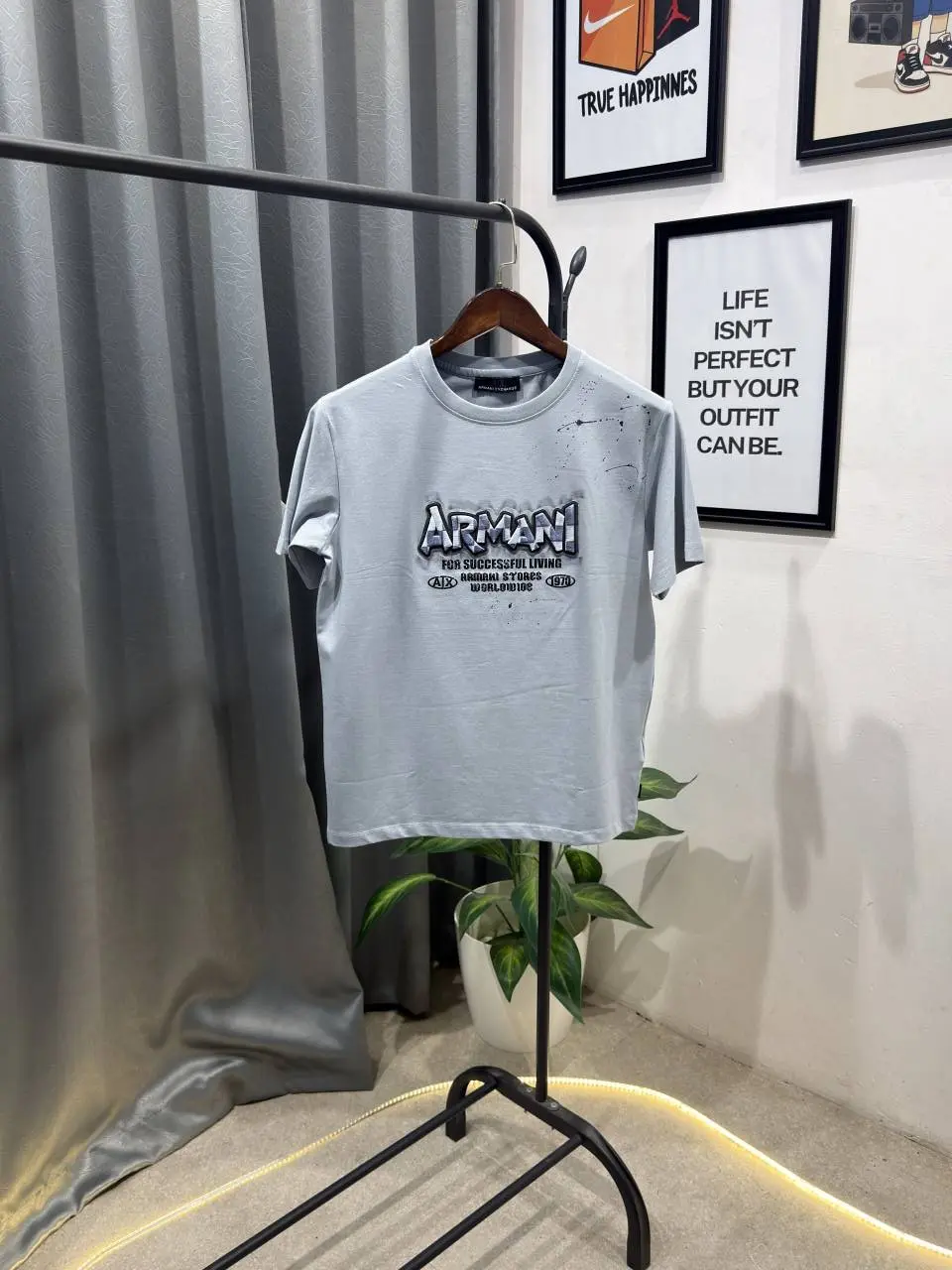 Armaa ni exchange turkey imported round neck tshirt grey - Image 2