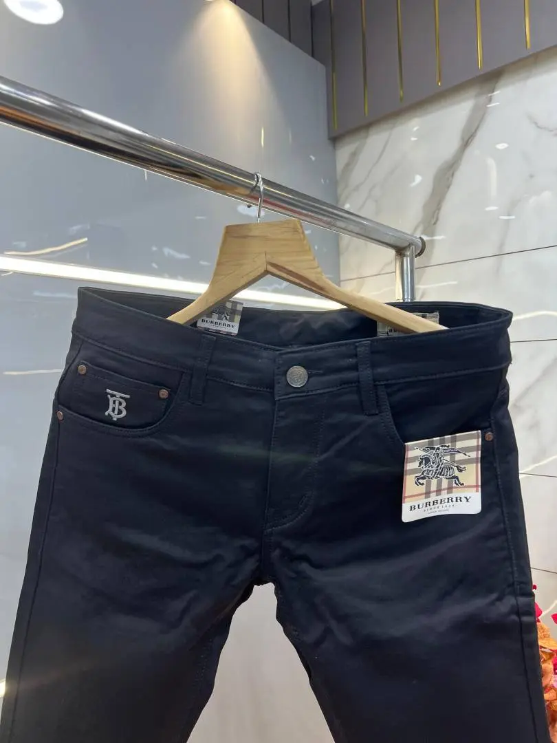 Burberry Black Regular fit Denim with back pocket Logo Sale Offer 3132 - Image 4