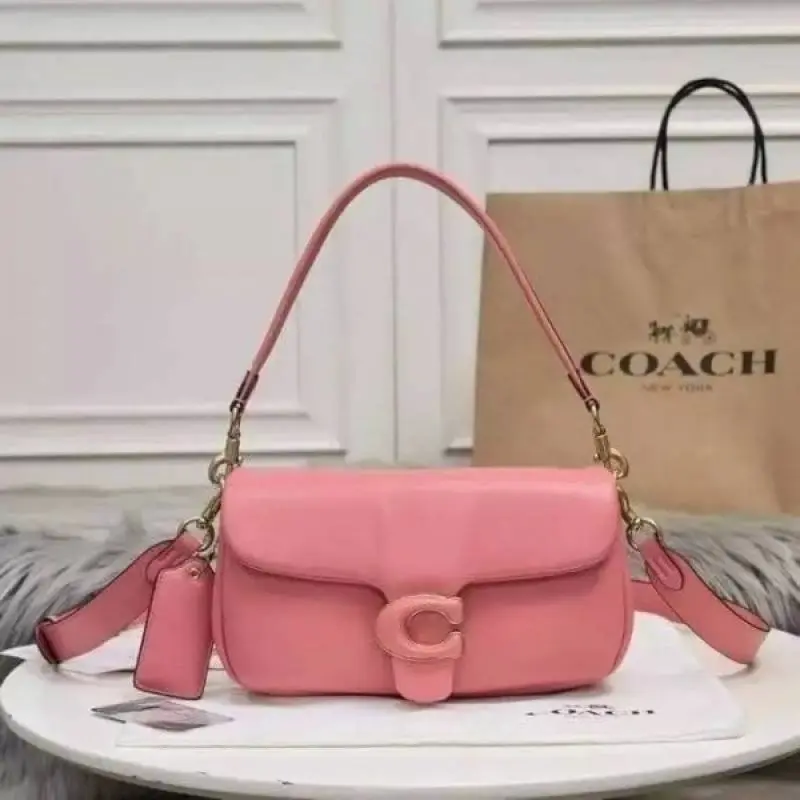 Coach Pillow Tabby Shoulder Bag With OG Box & Dust Bag & Extra Shoulder Strap (Pink-999) - Image 3