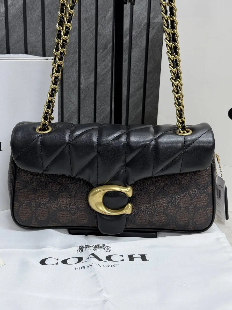 Coach Tabby 26 Quilted Highend Quality Coded With OriginalBox CarryBag Premium - Image 4