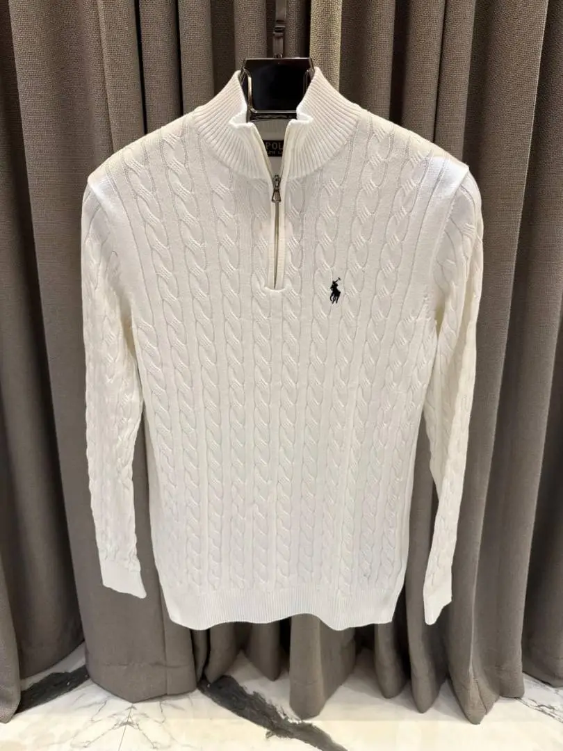 Ralph LAUUREN IMPORTED TRENDING SWEATER WHITE - Image 3