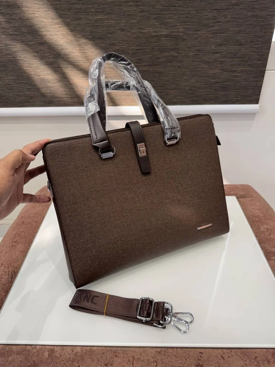 Mont Blanc Premium Laptop Bag X Office Bag M6135-5 Brown - Image 4