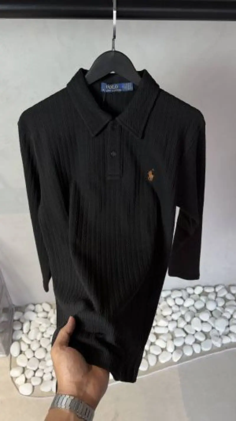 Polo Ralp Laure-n Full Sleeves Textured Knit Polo 1056 Sale Offer VS1000 - Image 2