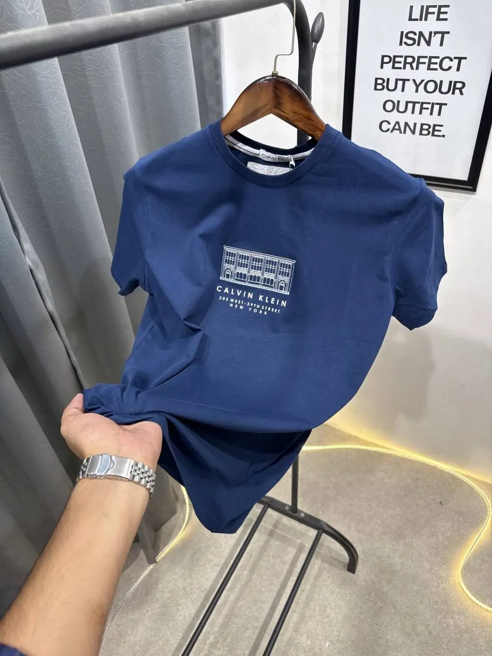 Calvin klei imported round neck tshirt blue - Image 3