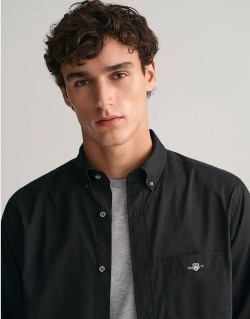 GANT IMPORTED STORE ARTICLE black shirt half sleeves