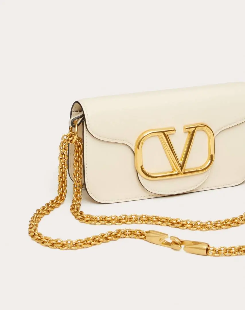 Valentino VLogo White Small ShoulderBag With OriginalBox DustCover - Image 8
