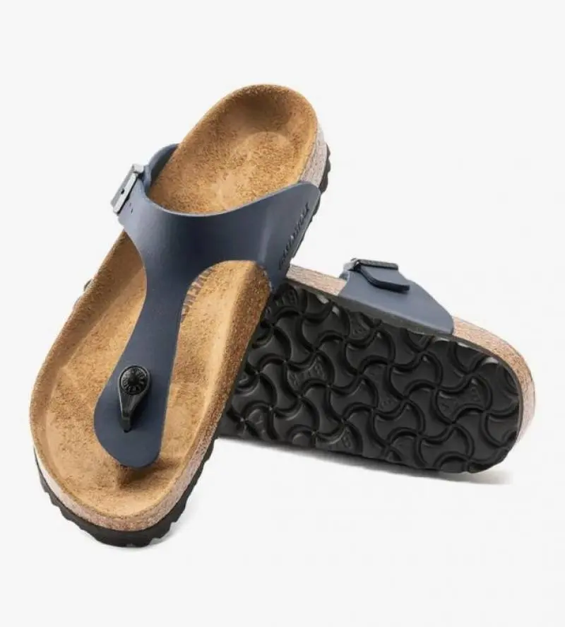 Birkenstock Gizeh ramse Navy Blue Leather - Image 4