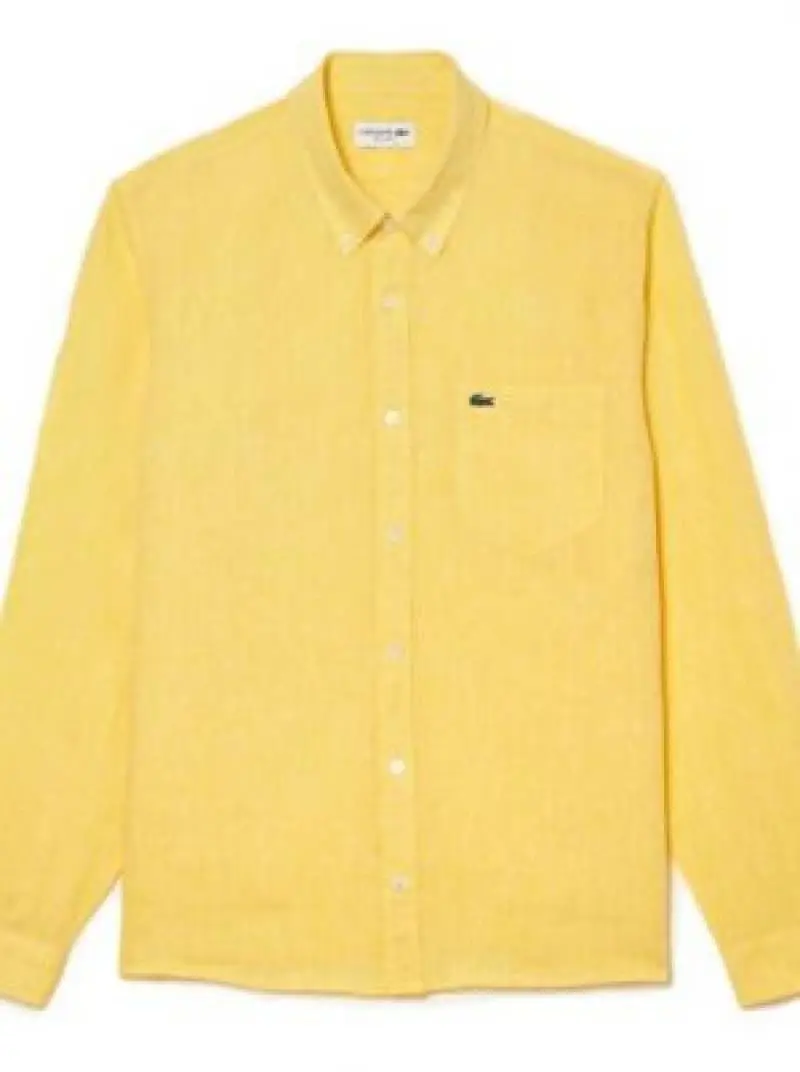Lacoste IMPORTED STORE ARTICLE SHIRT YELLOW - Image 2