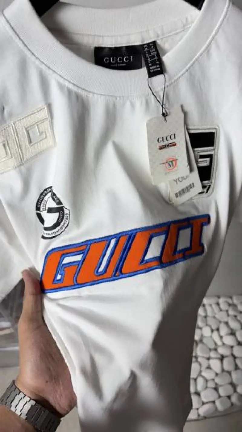 Gucci Premium Logo Patch T-Shirt 1299 Sale Offer VS1000 - Image 2