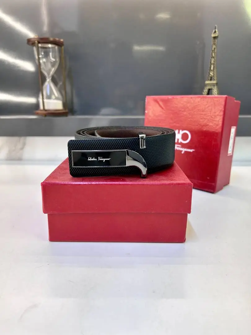 Salvatore Feragamo Black Premium Quality Belt Fa 901 - Image 2