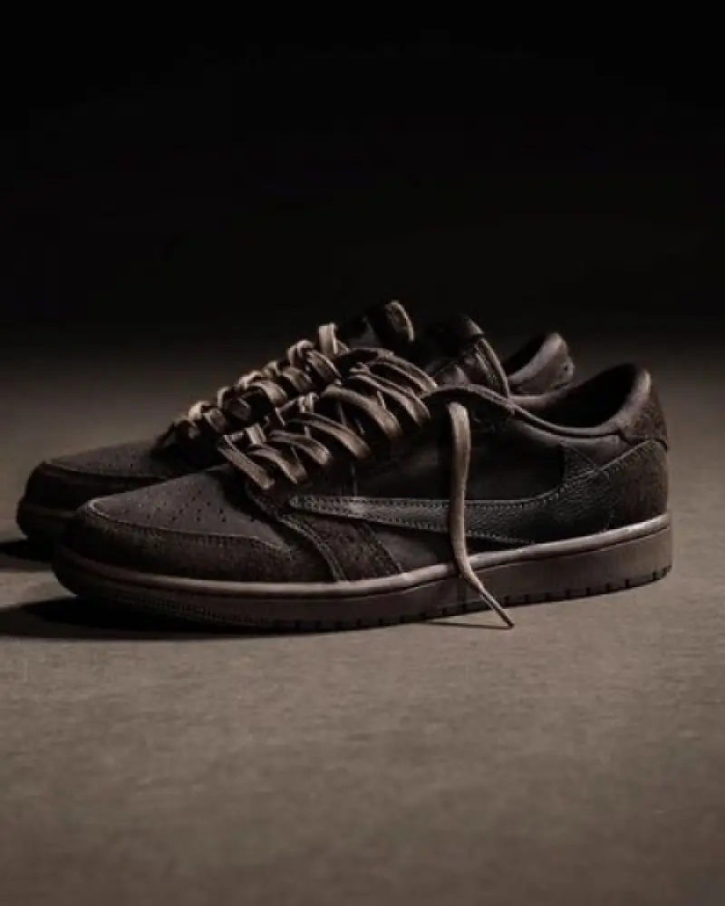 Travis scott x e air jordan 1 low velvet brown semi ua - Image 6