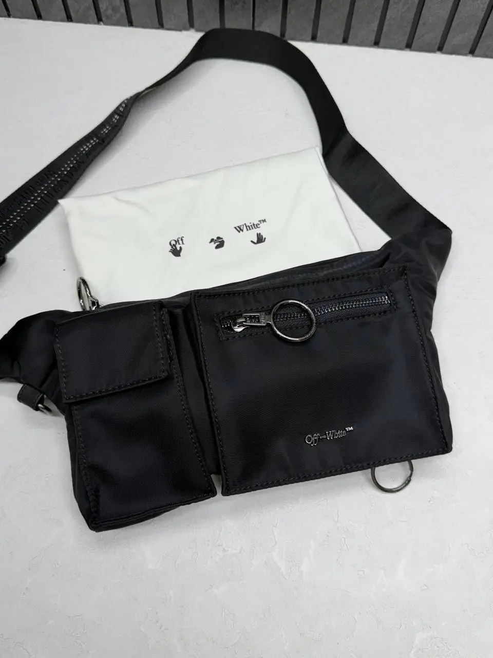 Off whitte X Unisex Waist - ShoulderBag With Dustcover - Image 2