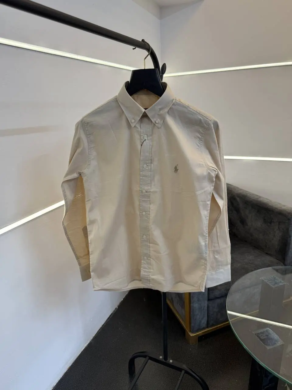 Ralph lauren pure linen imported shirt beige sale