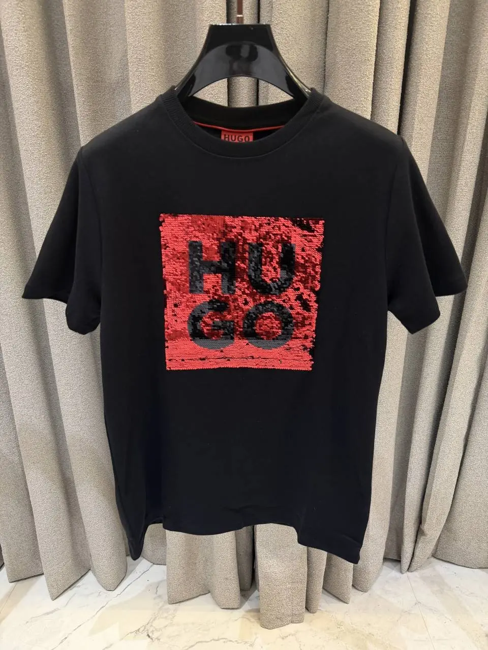 Boss Premium Round Neck Gliter Tshirt - Image 2