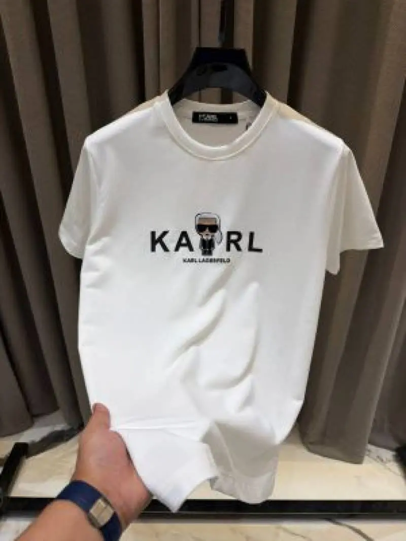 KARLL LAGERFIELD ROUND NECK IMPORTED TSHIRT WHITE
