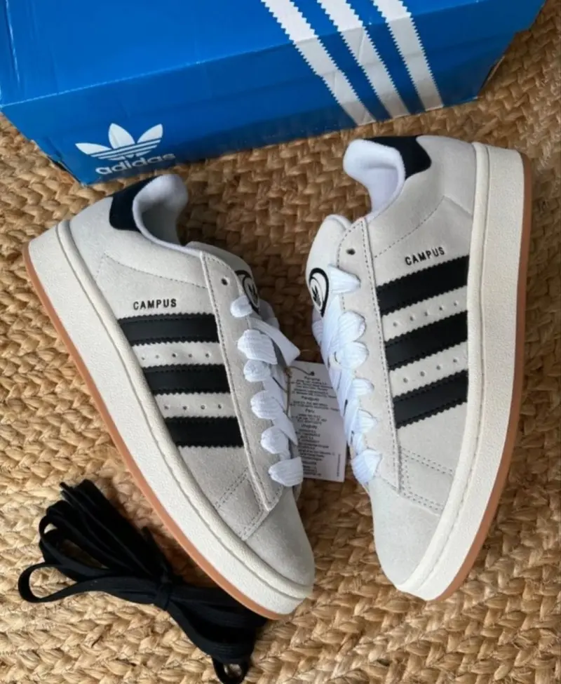 Adidas Campus 00s Crystal White Black - Image 2