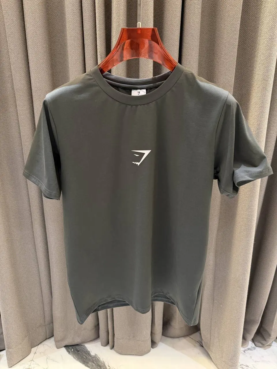 Gymshark Olive Premium Round Neck Tshirt - Image 2