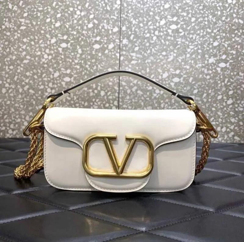 Valentino VLogo White Small ShoulderBag With OriginalBox DustCover - Image 4