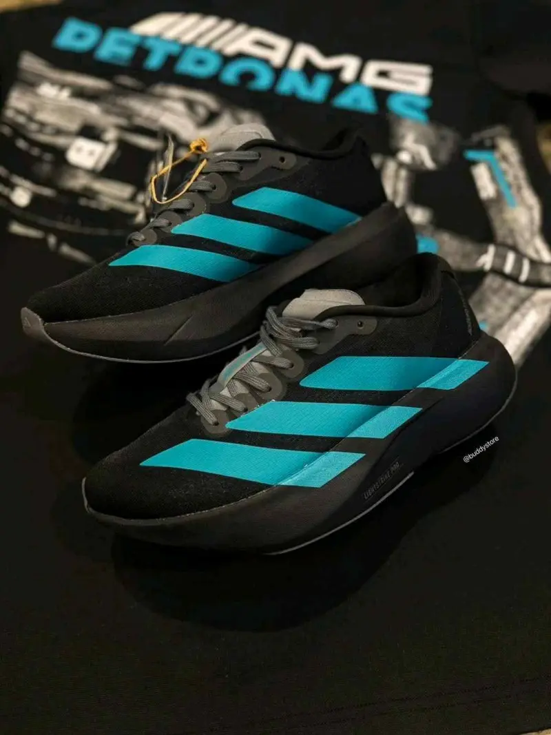 Adidas Adizero Evo SL Black Pure Teal 6025 - Image 5