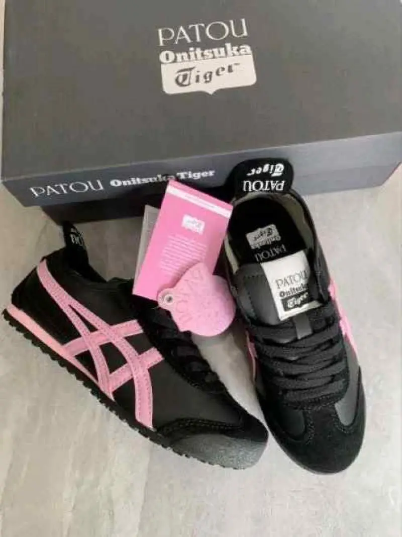 Onitsuka tiger X PATOU BLACK PINK 458 - Image 3